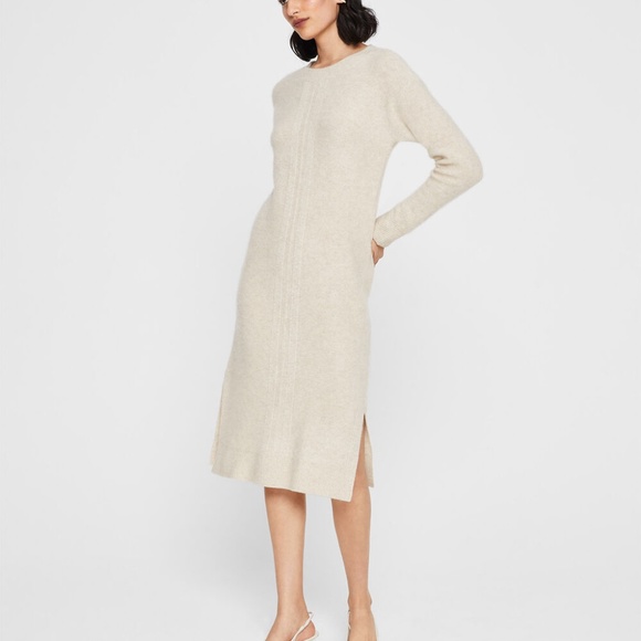 Boiled Cashmere Dress - New With Tags - NEVER WORN - Oatmeal